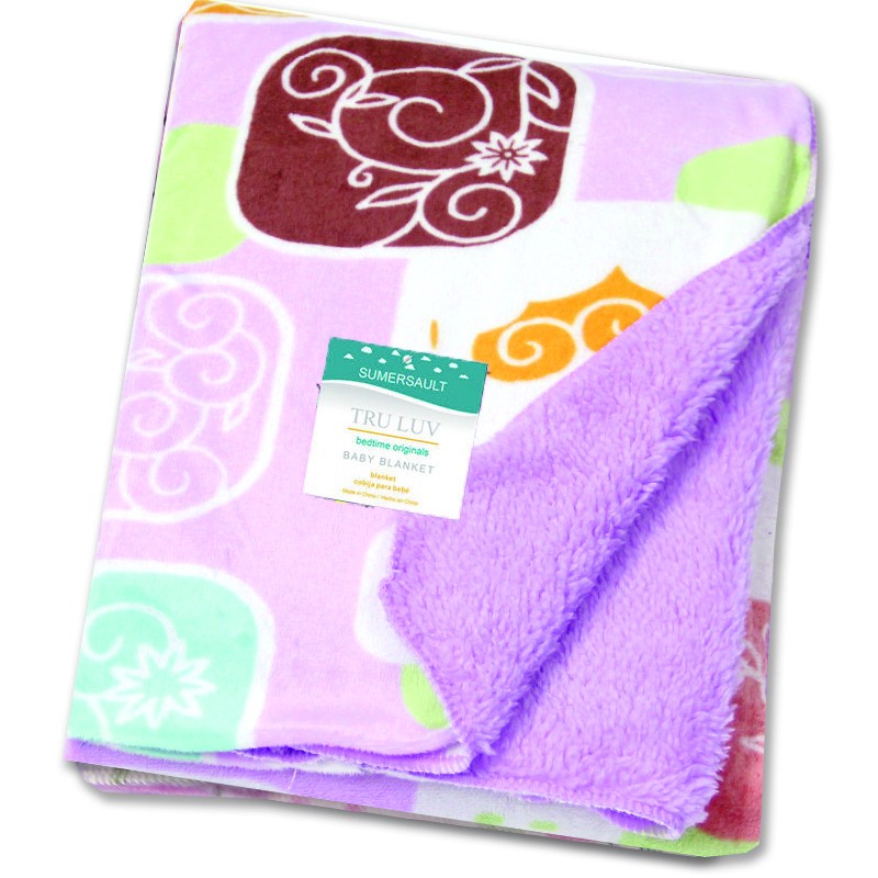 100% Polyester Soft Minky Double Layer Royal Fleece Baby Blanket