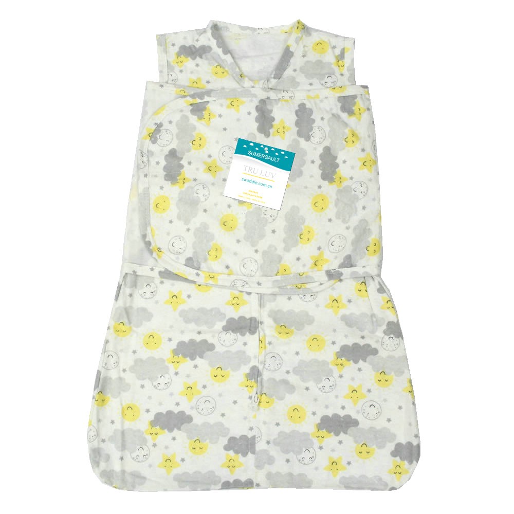 Breathable eco-friendly cotton swaddleme comfortable baby sleeping bag