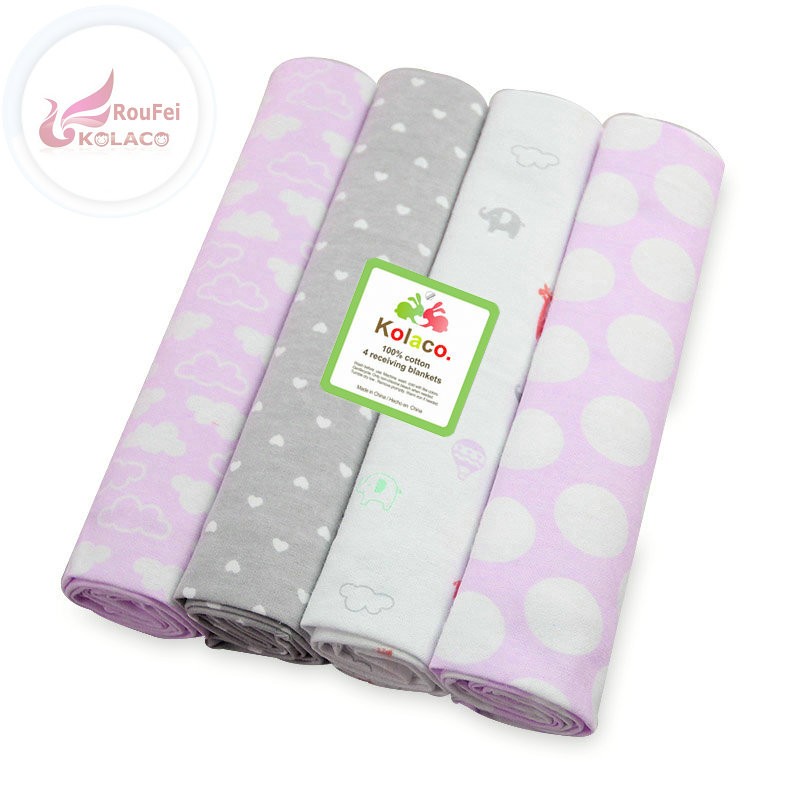 PVC pack cute prints airline swaddle blanket 100% cotton flannelsoft warm coral fleece flannel blank