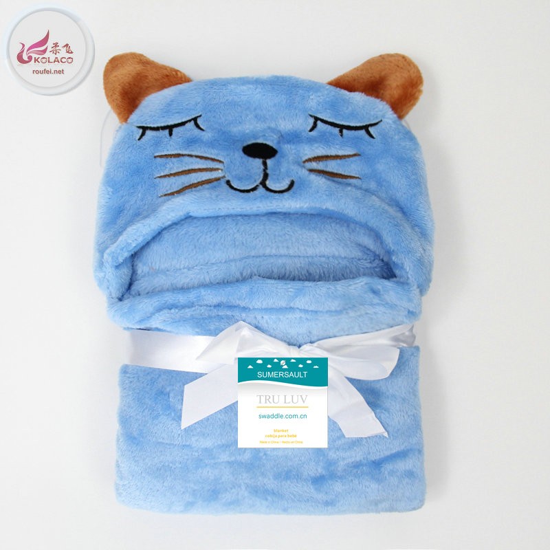 Lovely designs baby bath swaddle cute animal shape kid hooded blankets baby towel bathrobe cloakname