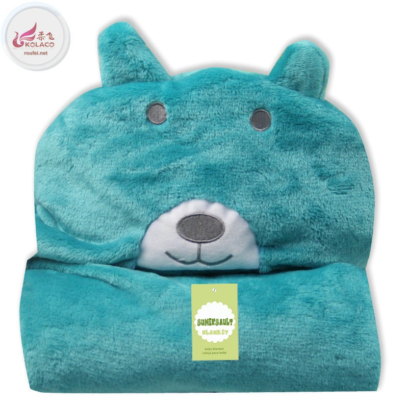 Flannel blankets Cartoon cloaks Baby capes Baby's home textilesbaby blankets handmade cute