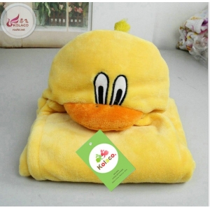 Flannel blankets Cartoon cloaks Baby cap