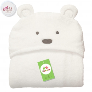 Cute animals cotton hooded baby blanket 